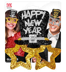 Gold Happy New Year Glasses