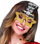 Gold Happy New Year Glasses