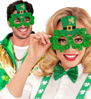 St. Patrick'S Day  Shamrock Glasses With Mini Top Hat