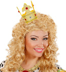 Gold Mini  Crowns With Gems On Headband