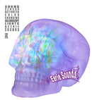 Sound Sensor Activated Skull Withcolor Changing Kaleidoscope Lights& Eerie Sounds 32 Cm
