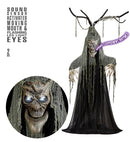 Sound Sensor Activated Talking Haunted Halloween Tree With Moving Mouth & Flashing Led Light Eyes 200 Cm - Speaks 3 Different Rhymes 