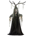 Sound Sensor Activated Talking Haunted Halloween Tree With Moving Mouth & Flashing Led Light Eyes 200 Cm - Speaks 3 Different Rhymes 