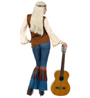 Hippie  Shirt With Vest, Pants, Headband, Necklace 