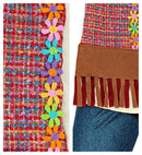 Hippie  Shirt With Vest, Pants, Headband, Necklace 