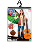 Hippie  Shirt With Vest, Pants, Headband, Necklace 