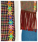 Hippie  Shirt With Vest, Pants, Headband, Necklace 