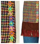 Hippie  Shirt With Vest, Pants, Headband, Necklace 