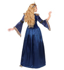 Medieval Queen  Dress With Crinoline Underskirt, Crown 