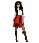 Pirate  Dress With Vest, Belt, Headpiece 