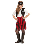 Pirate Girl  Dress With Vest, Belt, Headpiece 