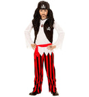 Pirate  Shirt With Vest, Pants, Belt, Headband 