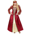 Medieval Princess  Dress With Crinoline Underskirt, Headpiece With Veil 