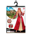 Medieval Princess  Dress With Crinoline Underskirt, Headpiece With Veil 