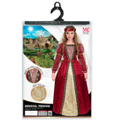 Medieval Princess  Dress With Crinoline Underskirt, Headpiece With Veil 