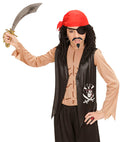 Pirate  Shirt With Vest, Bandana, Eye-Patch 