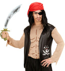 Pirate  Shirt With Vest, Bandana, Eye-Patch 