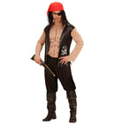 Pirate  Shirt With Vest, Bandana, Eye-Patch 