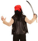 Pirate  Shirt With Vest, Bandana, Eye-Patch 
