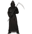 Reaper  Hooded Robe With Invisible Face Mask, Belt 