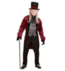 Victorian Vampire  Jacket With Vest, Jabot, Gloves, Hat 