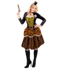 Steampunk  Dress, Belt, Mini Hat 