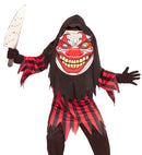 Horror Clown  Robe, Oversized Hooded Mask 