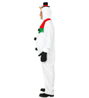 Snowman  Overalls With Stuffed Belly, Headpiece With Mask, Gloves, Scarf 