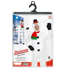 Snowman  Overalls With Stuffed Belly, Headpiece With Mask, Gloves, Scarf 