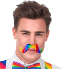 Adhesive Rainbow Moustache