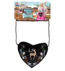 Embroidered Bavarian Heart Purse