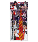 Wizard Apprentice  Student Glasses With Lenses, Tie, Magic Wand 