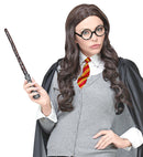 Wizard Apprentice  Student Glasses With Lenses, Tie, Magic Wand 