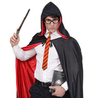 Wizard Apprentice  Student Glasses With Lenses, Tie, Magic Wand 