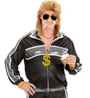 Pimp  Gold Sunglasses,  Gold Dollar Necklace, Gold Bracelet 