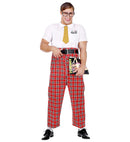 Nerd  Overalls, Belt, Tie, Glasses 