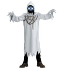 Chained Ghost  Robe, Gloves, Hooded Mask With Fade-In Fade-Out Light-Up Eyes 
