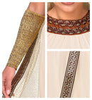 Greek/Roman Goddess  Dress With Cape, Arm Warmers, Headpiece 
