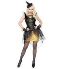 Moonlight Witch  Dress, Fingerless Gloves, Mini Hat 