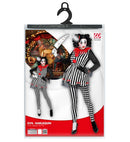 Evil Harlequin  Dress, Leggings, Mini Hat 
