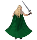 Viking  Dress With Cape, Belt, Arm Warmers, Headband 