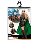 Viking  Dress With Cape, Belt, Arm Warmers, Headband 