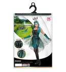 Peacock  Dress With Peacock Tail Veils, Arm Warmers, Headpiece 