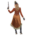Steampunk  Dress With Choker, Fingerless Gloves, Mini Top Hat 