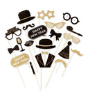 Photo Booth New Year'S Eve Accessories 20 Pcs In Window Box