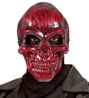 Red Metallic Skull Mask