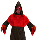 Red Metallic Skull Mask
