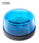 Rotating Warning Light With Siren - Blue 7X4 Cm 