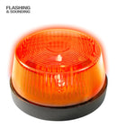 Orange Flashing Warning Light With Siren 7X4 Cm 