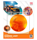 Orange Flashing Warning Light With Siren 7X4 Cm 